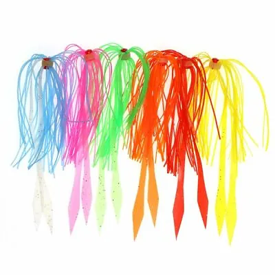 30PCS Kabura Snapper Squid Jigging Fishing Lure Silicone Skirt Streamer DIY Bait • $24.24