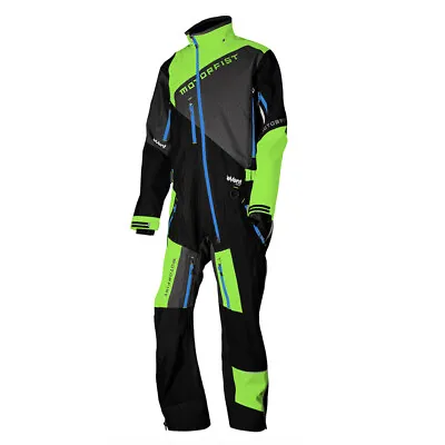 Motorfist Blitz II Black & Green Waterproof Snow Suit Men's Size SM • $149.99