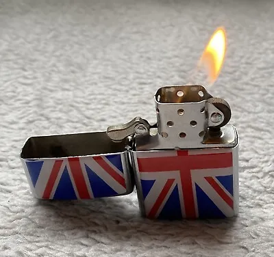 £3.50 • Buy Union Jack  Petrol Lighter Windproof Refillable Gift*