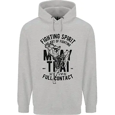 Muay Thai Full Contact Martial Arts MMA Mens 80% Cotton Hoodie • $31.10