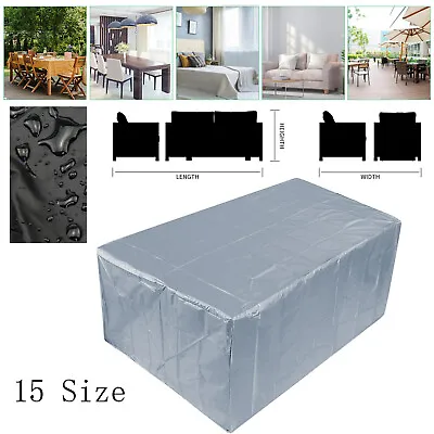 £12.99 • Buy Outdoor Waterproof Garden Patio Furniture Cover Rattan Sofa Set Cube Covers