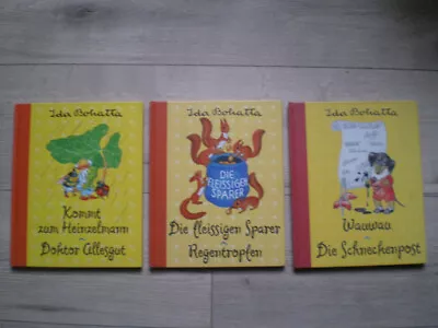 3 Ida Bohetta Bücher - Schneckenpost Doktor Allesgut Die Fleißigen Sparer • £14.33