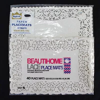 Vintage Paper Lace Placemats Lot Of 2 Packages White • $24.99