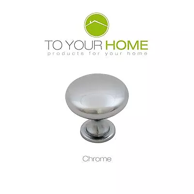 £1.59 • Buy Brushed Satin Chrome Drawer Wardrobe Kitchen Cupboard Cabinet Door Knobs Handles