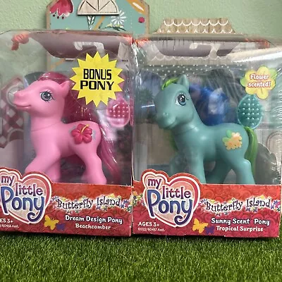 🌈 New! My Little Pony G3 Butterfly Island Beachcomber & Tropical Surprise • $31.95