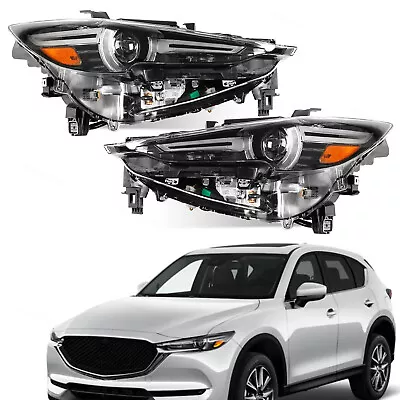 Pair LED Projector Headlights LH & RH W/ AFS Fit For 2017-21 Mazda CX5 CX-5 • $315.69