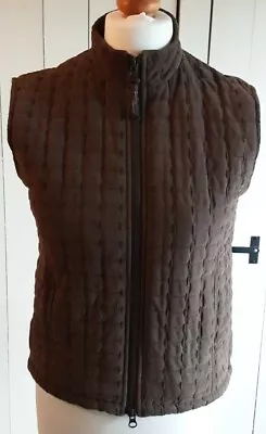 Jack Murphy Womens Brown Quilted Gilet Size 8 • £10