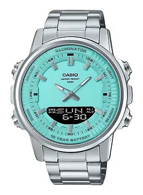 Casio Analog Digital Turquoise Dial Quartz Sports Men's Watch AMW-880D-2A2V • £73.55