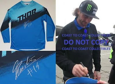 Dylan Ferrandis Supercross Motocross Signed Thor Jersey COA Proof. Autographed • $349.99