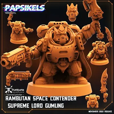 Rambutan Space Contender Supreme Lord Gumling - Papsikels - 28-32mm Sci-Fi • $17.55