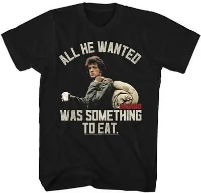 Rambo First Blood All He Wanted Was Something To Eat Men's T Shirt 80's Movie  • $23.50