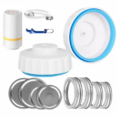 Electric Canning Jar Sealing Kit Vacuum Sealer Regular-mouth Wide-mouth Durable • $18.04