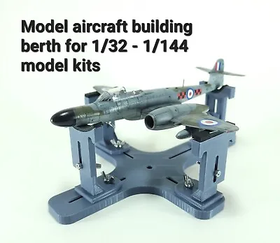 Model Aircraft Berth Jig Stand Holder Plane 1/48 1/72 1/144 Kit Building MPB1 • £20.99