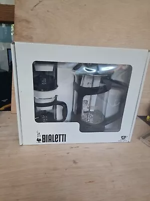 Bialetti Coffee Press Set With Two Serving Cups New Sealed  Please Read  • £12.49