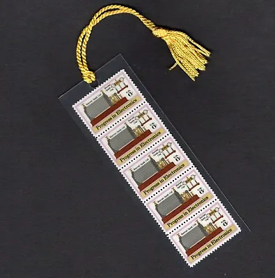 Marconi's Spark Coil And Gap - Vintage Set Of 5 Stamps Bookmark Unique! • $5.99