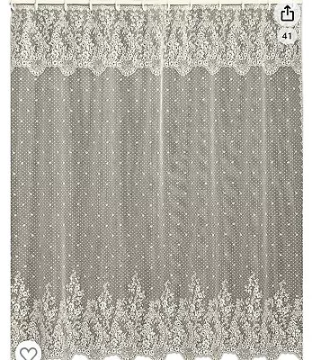 Heritage Lace Floret Shower Curtain 72x72 ~ Ecru NEW! • £19.95