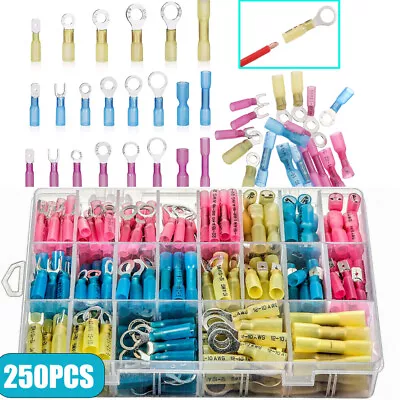 250 PCS Heat Shrink Wire Electrical Connectors Kit Marine Automotive Terminals • $16.09