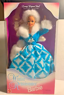 1996 Mattel Winter Renaissance Barbie Evening Elegance Series #15570 NIB • $12.99
