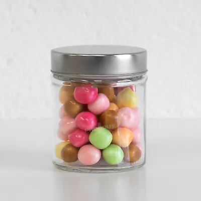 £7.99 • Buy 300ml Small Glass Storage Jar Canister Sweet Shop Candy Vintage Wedding Favour