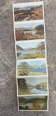 Vintage Fold Out Lettercard Of The Lake District Postcards. • £3