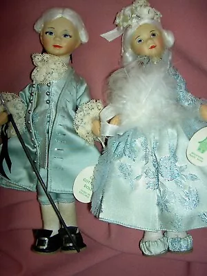 Wonderful PAIR Vintage Old Cottage England Cinderella & PRINCE CHARMING Dolls • $219