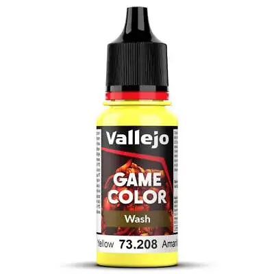 Vallejo Game Color 18ml - Wash - Yellow - 73.208 • £2.66