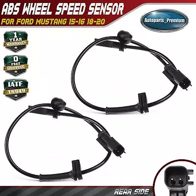 2Pcs Rear Left & Right Side ABS Wheel Speed Sensors For Ford Mustang 15-16 18-20 • $29.99