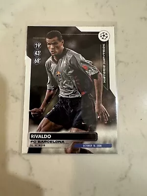 2023-24 TOPPS UEFA CLUB COMPETITIONS SOCCER Rivaldo Hat Trick Heros • $1