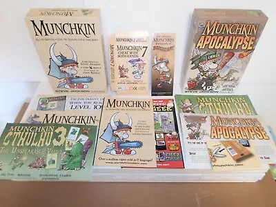 *Boxes Inserts Only* Lot Munchkin & 7 Box Apocalypse/Cthulhu 3 Manual *NO CARDS* • $5.94