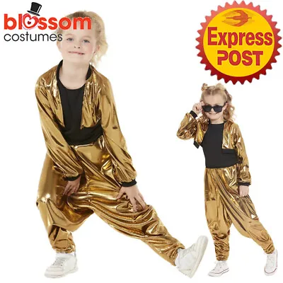 CK1897 Girls 80s Hammertime Hip Hop Retro Rapper MC Hammer Vanilla Ice Costume • £34.92