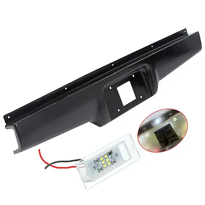 Rear Bumper Roll Pan W/LED License Light For 1982-1993 Chevy S10 GMC S15 Sonoma • $67.99