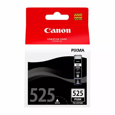 Genuine Canon PGI525 Black Ink Cartridge Black 311 Pages PGI525BK • $36.50