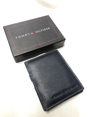 £14.99 • Buy Mens Blue Tommy Hilfiger Card  Leather Wallet