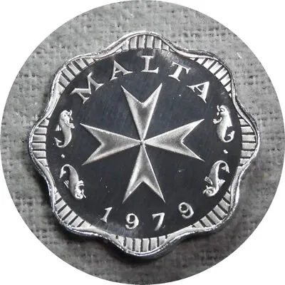 Elf Malta 2 Mils 1979 FM  Maltese Cross  Proof Only 6577 Minted • $8