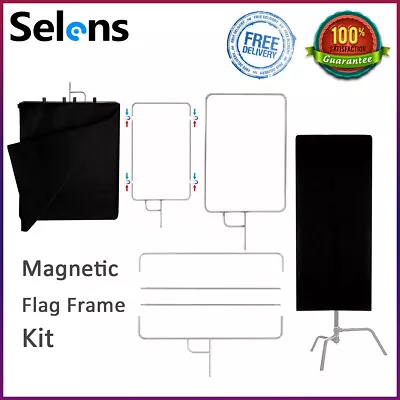 Selens 75*90cm Flag Panel Reflector Folding Fabric Flag Frame Absorbent Cloth • £85.99