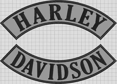 New Harley Patch Motorcycles Large Rocker Patch 12  Jacket Back Patch • $20.24