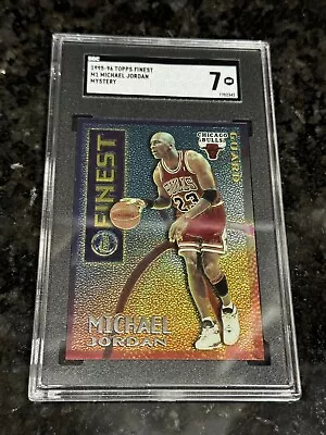 🫨1995/96 Topps Finest JORDAN Borderless Mystery #M1 / SGC 7 🫨 • $49.99