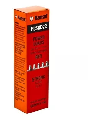 Ramset PLSRD22 Strong Safety Strip Cartridges Magazine (Red) • $38