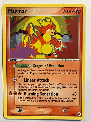 Magmar 21/92 Legend Maker - Pokemon - LP • $2