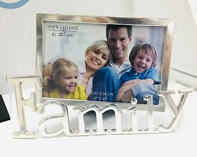 Impressions By Juliana  Family Photo Frames 6x4 Silver Perfect Gift 5* • £14.99