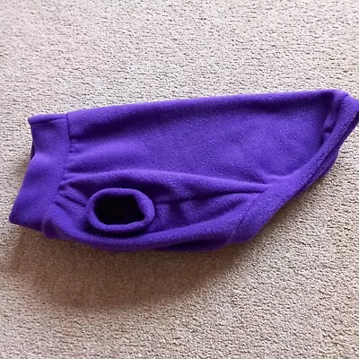 Dachshund Or Small Breeds  Dog Coat Jumper Fleece Purple Back 15.5  / 38.75cm  • £6.99