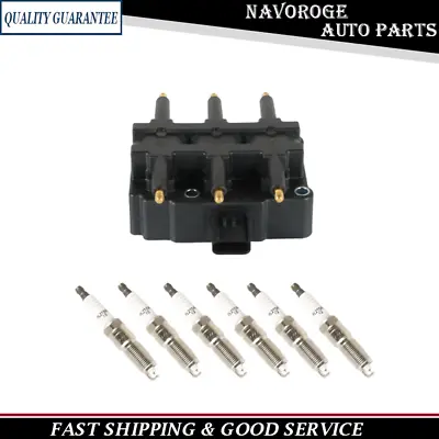 Ignition Coil UF305& Spark Plugs For Chrysler Town & Country Dodge Grand Caravan • $48.92