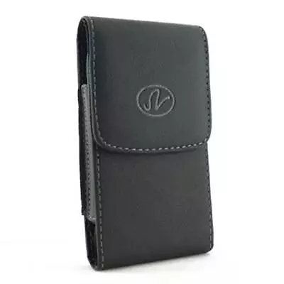 Black Vertical Leather Cover Holster Case Pouch For Motorola RAZR M XT905 XT907 • $7.20