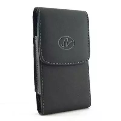Black Vertical Leather Holster Case Pouch For Motorola DROID RAZR M XT907 • $7.20