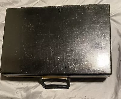 Vintage MCM Black Samsonite Hard Shell Briefcase Organizer Combo With Key • $30