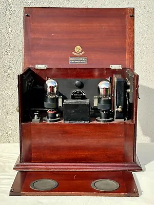 Marconi V2 Wooden Radio Tube Marconiphone Wireless Set 1922 Receiver V2a RBIB • $4999