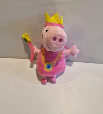 Peppa Pig Princess Fairy Peppa  21cm 2003 Soft Toy Plush Tracked Postage • $15.70