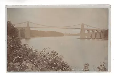 Wales - Anglesey Menai Bridge Real Photo W & Co  (ref. 594) • £2.89