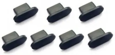 7x DUST STOPPER PLUG BLACK SILICONE For CHARGING PORT IPHONE 12/ 12 PRO/ 12 MINI • £5.40