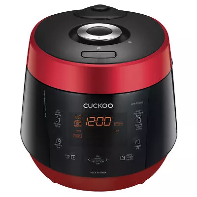 CUCKOO Pressure Rice Cooker 10 Cup Red/Black CRP-P1009S/RED • $349